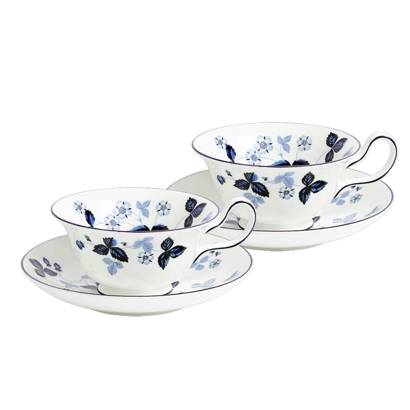 WEDGWOOD野草莓墨蓝系列茶杯碟