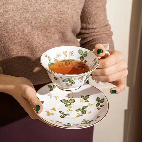 WEDGWOOD野草莓茶杯碟下午茶套装