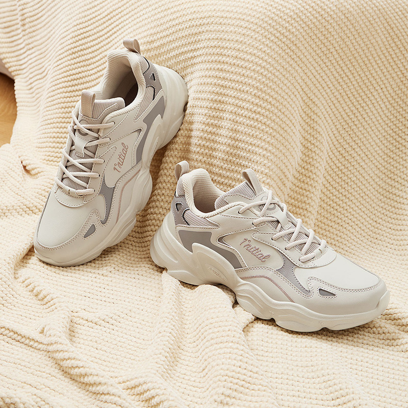 361男鞋复古老爹鞋男皮面低帮