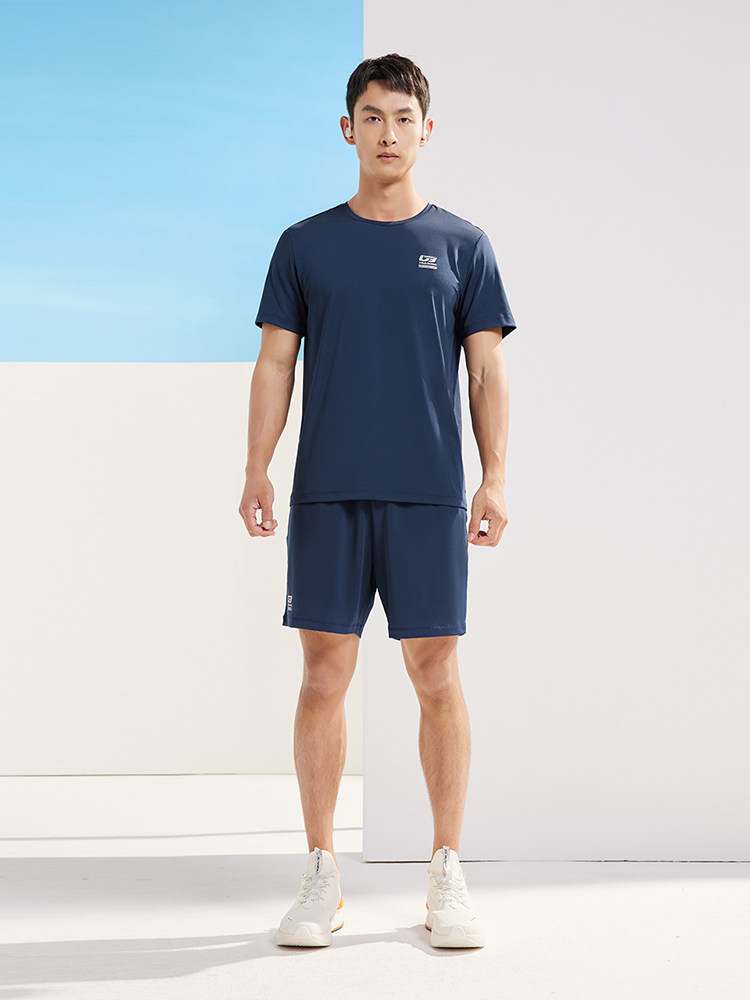 361 SPORTSWEAR MENS FALL|WINTER 2024 NEW RUNNING FITNESS SPORTSWEAR COMFORTABLE AND BREATHABLE SHORT SLEEVE SHORTS SUIT