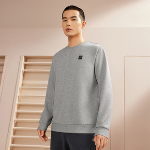 简约套头卫衣宽松舒适上衣纯色长袖 新款 T恤 春季 361度运动卫衣男款