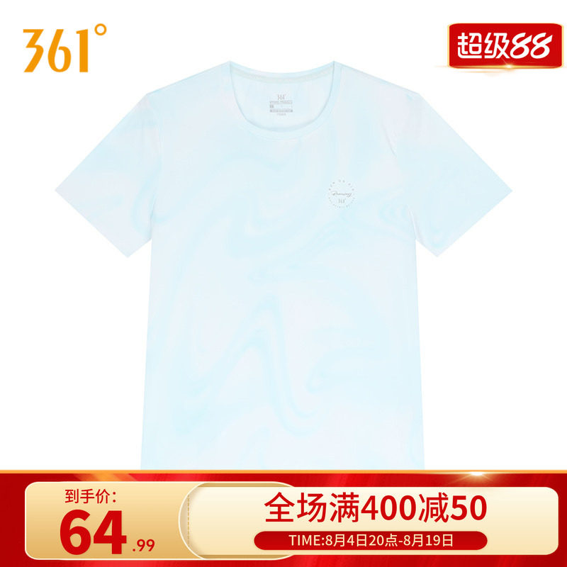 361度运动t恤女2026夏季新款常规舒适上衣圆领短T恤