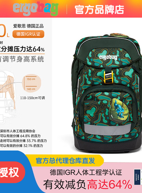 德国ergobag小学生书包男生女生护脊书包减负儿童双肩防泼水