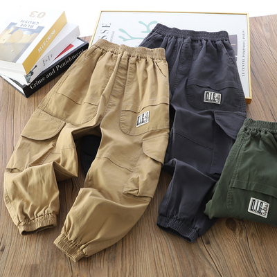 男童休闲长裤工装裤子春秋装