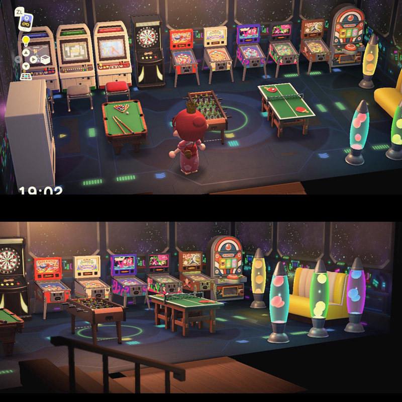 6动森 动物森友会岛屿设计客厅道具家具套室内游戏厅动物之森家具