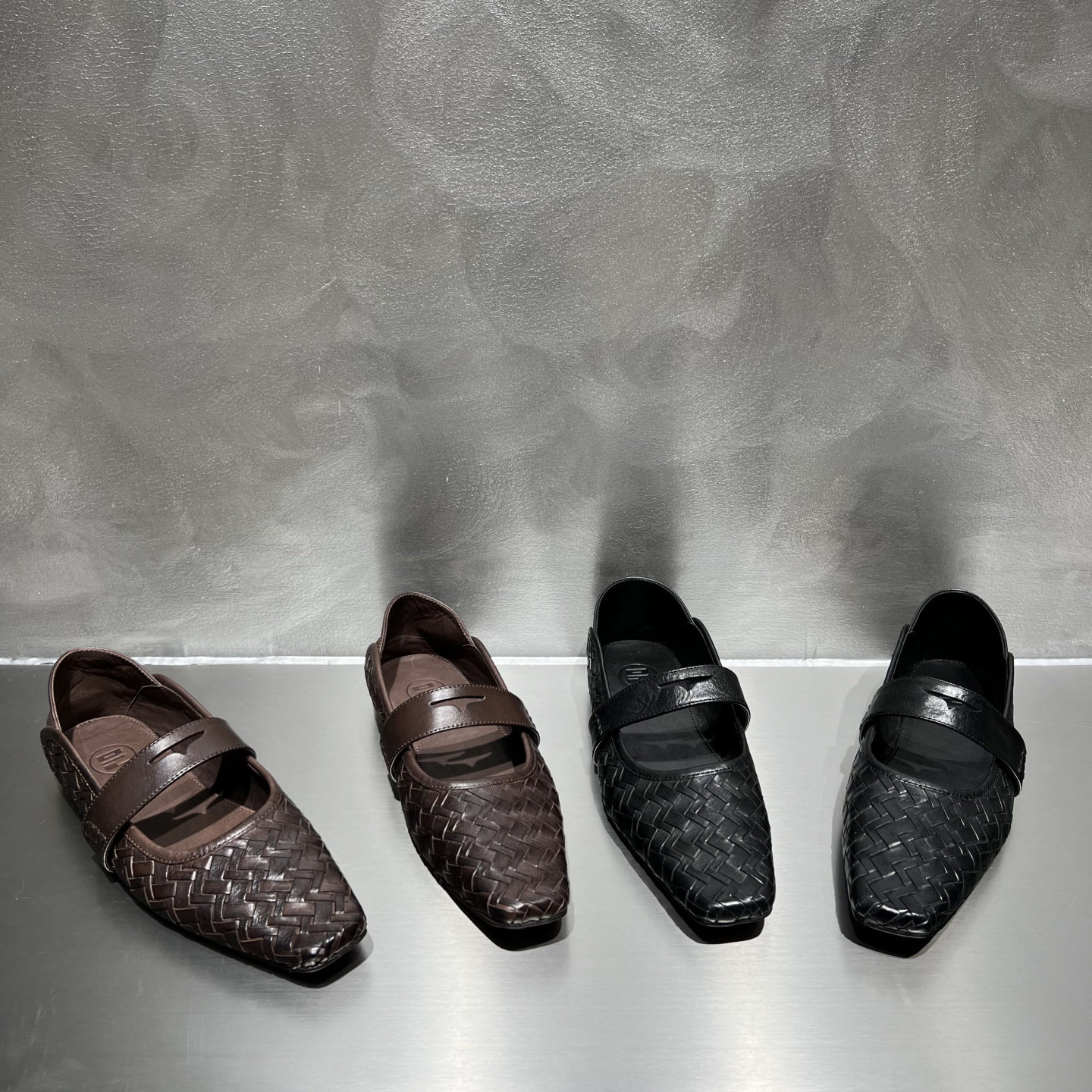 欧洲站2026春季款欧货真皮女鞋低跟平底方头编织牛皮单鞋玛丽珍鞋,女鞋,玛丽珍鞋,淘宝优惠券,粉丝福利购,淘宝优惠卷