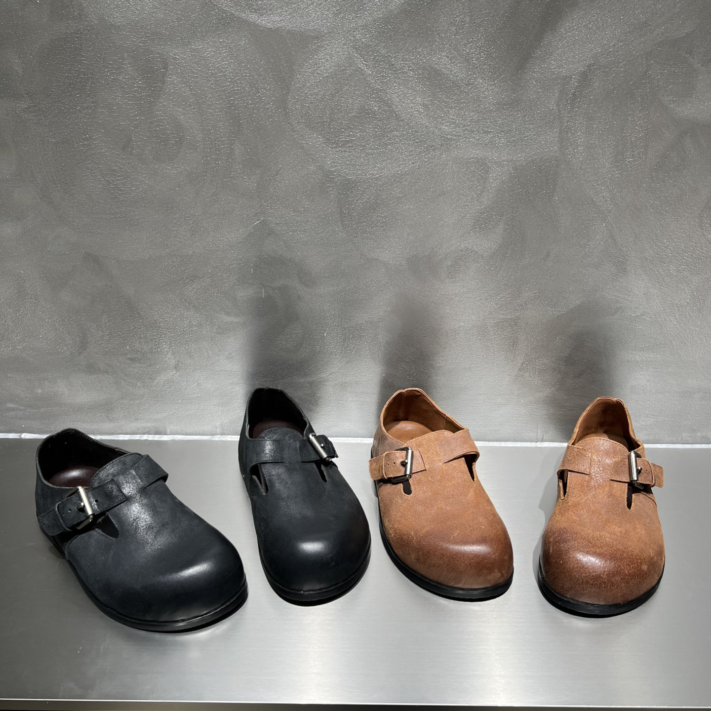 欧洲站2026春新款欧货女鞋平底皮带扣牛反绒乐福鞋复古做旧勃肯鞋,女鞋,勃肯鞋/软木鞋,淘宝优惠券,粉丝福利购,淘宝优惠卷