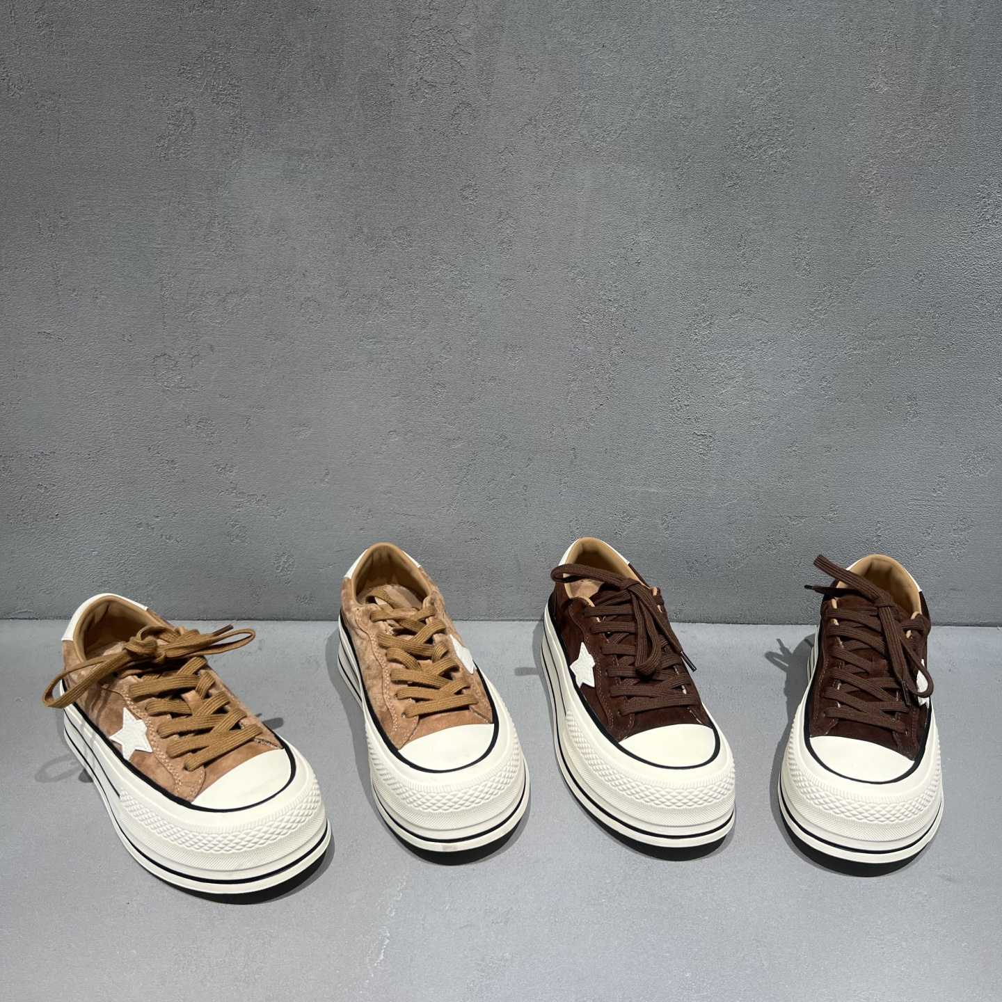 厚底系带加绒保暖松糕底休闲板鞋