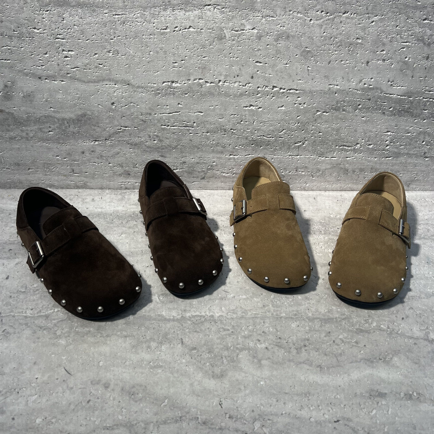 2026春季新款欧洲站欧货真皮女鞋磨砂皮平底皮带扣时尚豆豆鞋单鞋,女鞋,乐福鞋（豆豆鞋）,淘宝优惠券,粉丝福利购,淘宝优惠卷