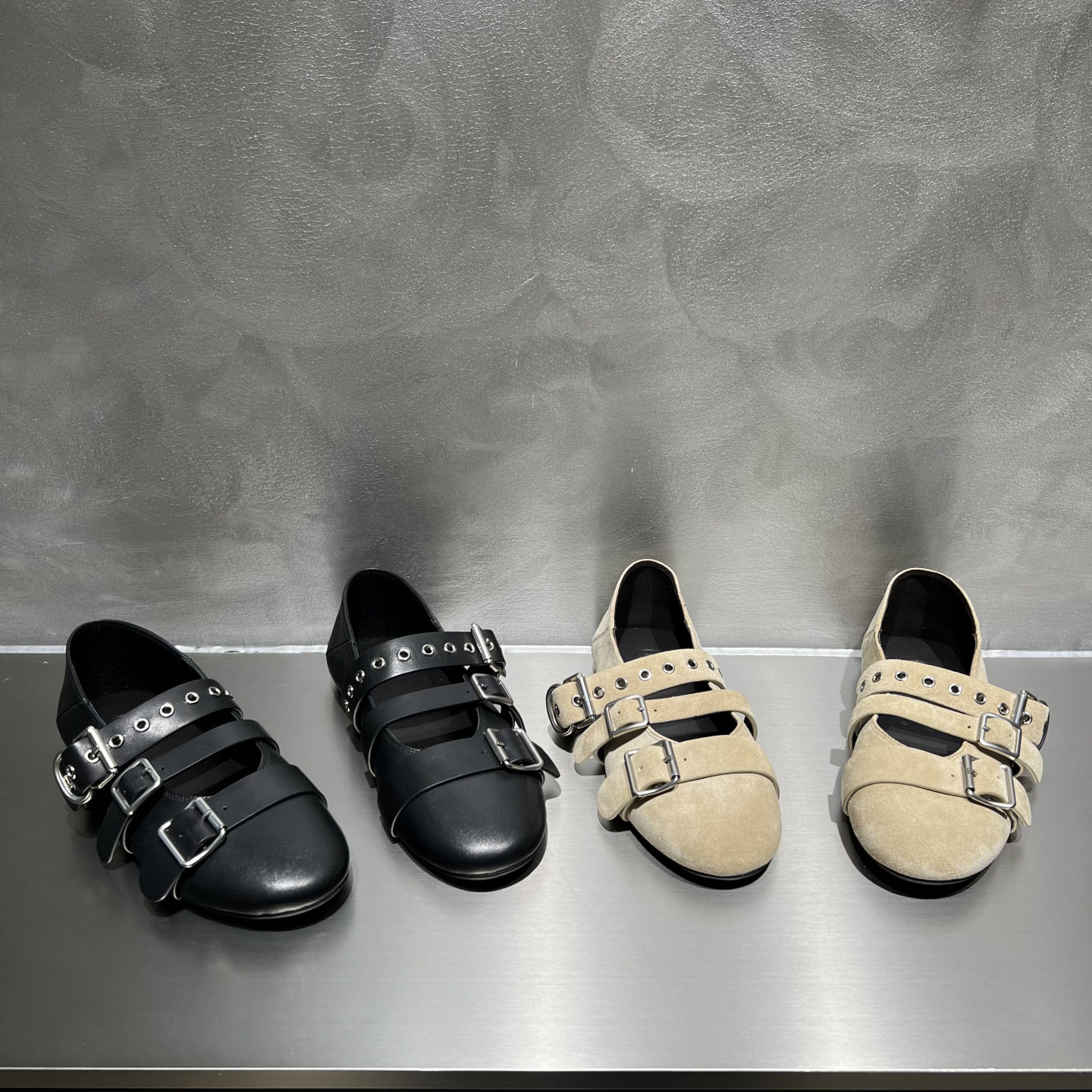 欧洲站女鞋2026春季新款欧货真皮平底皮带扣圆头浅口玛丽珍鞋单鞋,女鞋,玛丽珍鞋,淘宝优惠券,粉丝福利购,淘宝优惠卷
