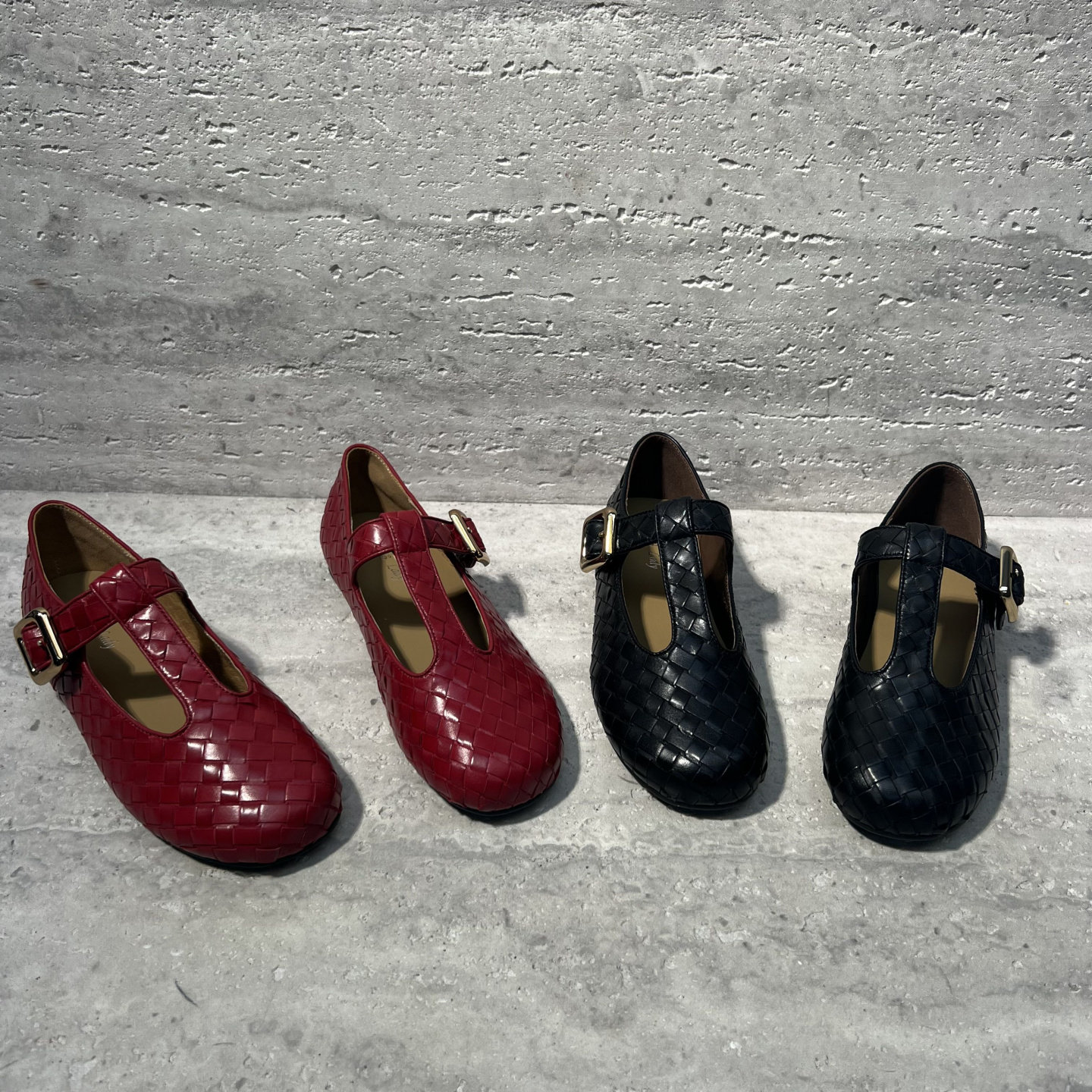 欧洲站2026春新款欧货真皮女鞋平底丁字扣带编织牛皮单鞋玛丽珍鞋,女鞋,玛丽珍鞋,淘宝优惠券,粉丝福利购,淘宝优惠卷