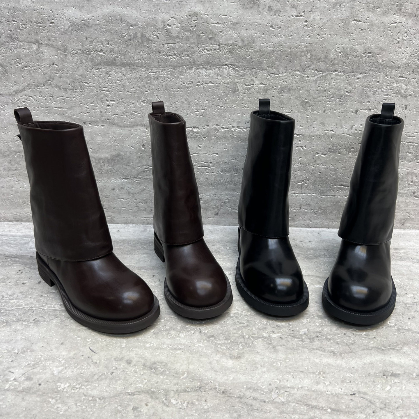 欧洲站2025秋季新款欧货真皮女靴粗跟套筒胎牛皮裤靴切尔西靴短靴,女鞋,切尔西靴,淘宝优惠券,粉丝福利购,淘宝优惠卷