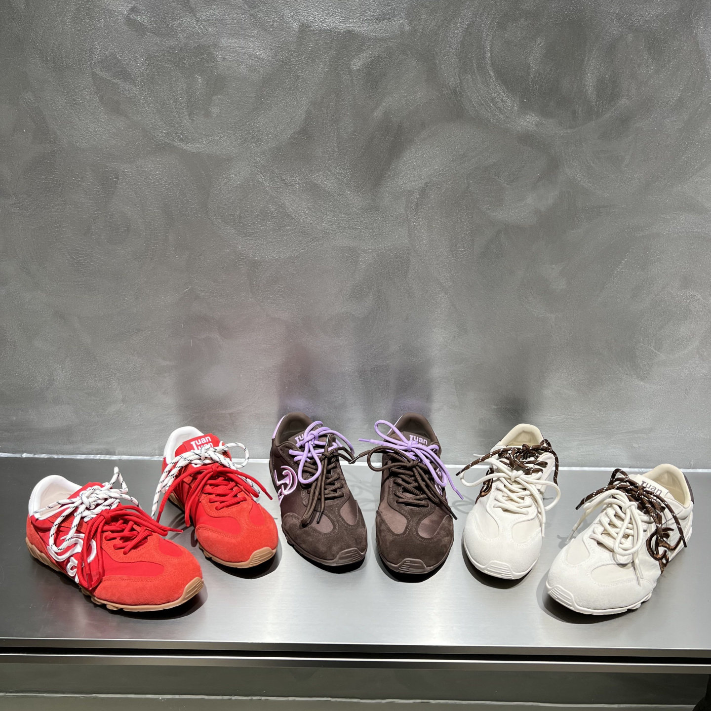 欧洲站欧货真皮女鞋2026春季款平底系带牛反绒防滑运动单鞋德训鞋,女鞋,德训鞋,淘宝优惠券,粉丝福利购,淘宝优惠卷