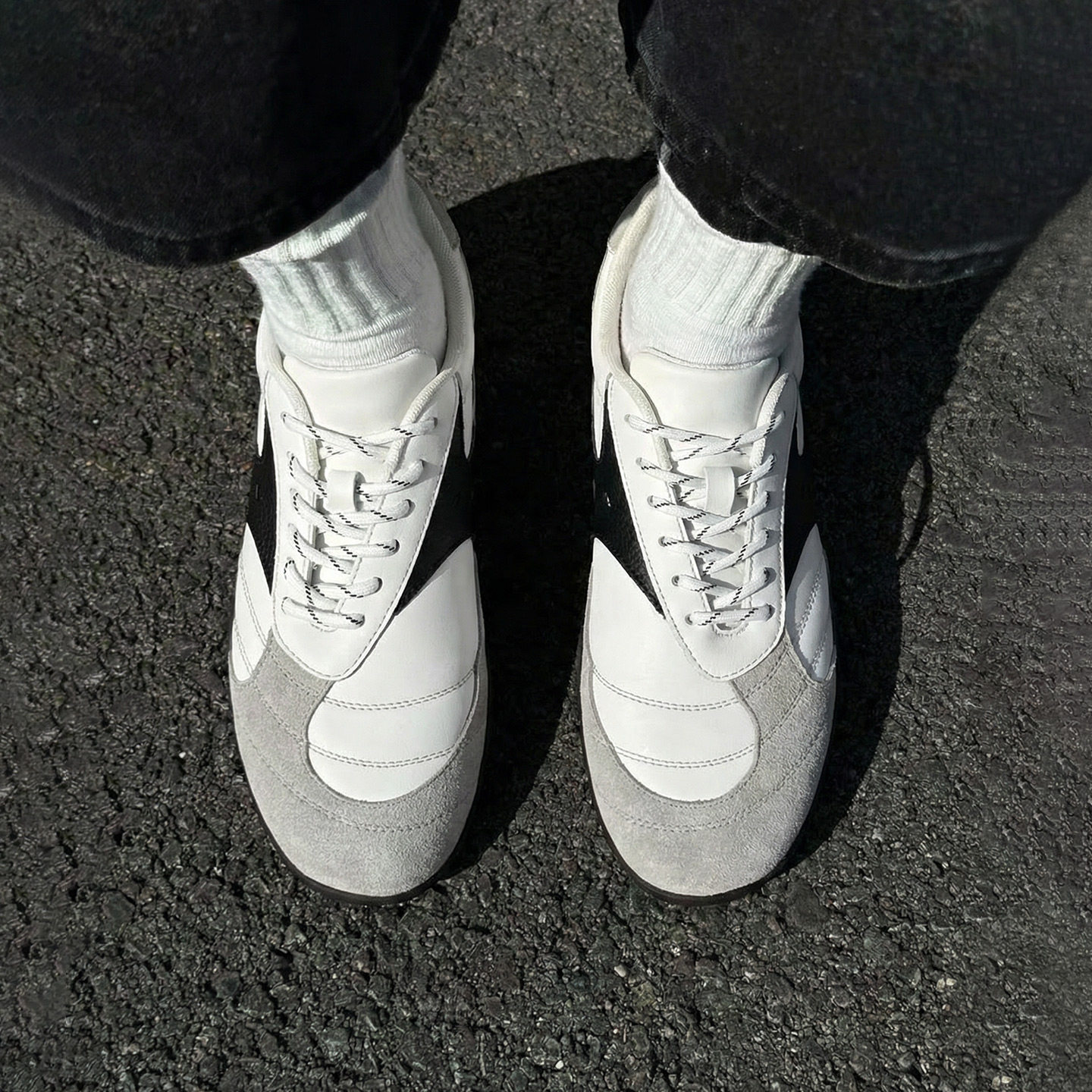 MRA足球薄底鞋男2026新款歪鞋舌训练板鞋复古运动休闲潮鞋子春季