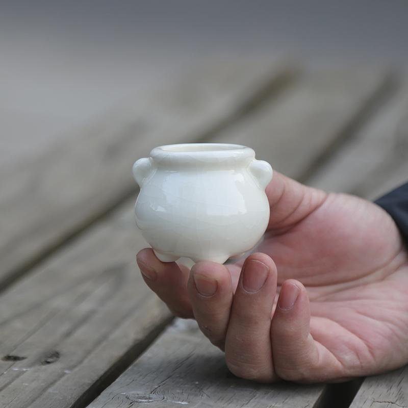 新品彩虹边多肉花盆陶瓷小口径