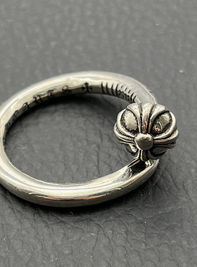 复古凸头钉子藏银戒指男女