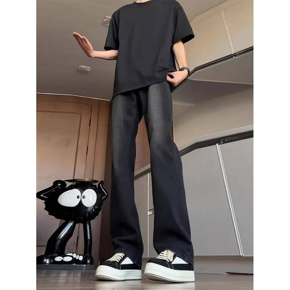 美式复古vibe裤子男小个子童装vintage渐变牛仔裤直筒弯刀松紧腰,童装/婴儿装/亲子装,儿童牛仔裤,淘宝优惠券,粉丝福利购,淘宝优惠卷