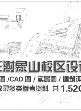 王澍象山校区设计/美院象山校区建筑作品分析评论资料图CAD施工图