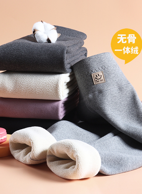 女童打底裤薄绒秋冬款加绒加厚外穿保暖纯棉女宝棉裤冬季儿童裤子