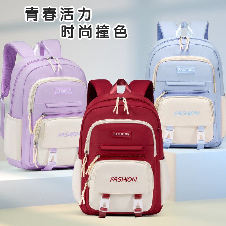 2025新款学生儿童书包女生5-6年级双肩包防泼水书包大容量牛津布