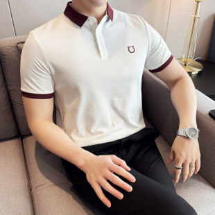 男装 T恤S号XS半袖 夏季 百搭短袖 休闲商务刺绣翻领polo衫 小个子小码