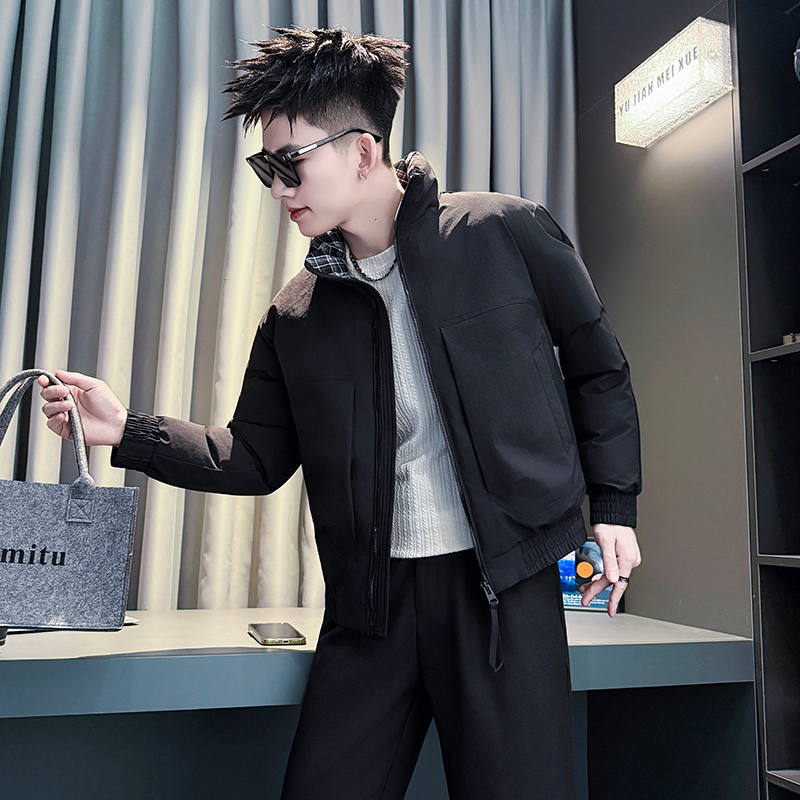 小码冬装棉衣男155矮小个子XS号紧身立领棉服精神小伙棉袄短外套