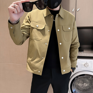 155矮小个子穿搭S号XS小码韩版修身简约外套秋季社会小伙男生夹克