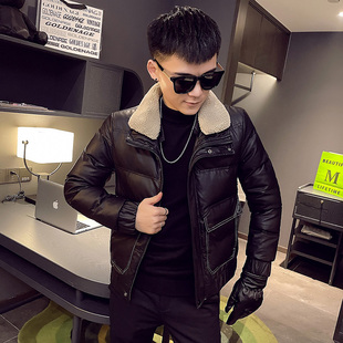 矮个子小码S号毛领羽绒服男士冬季外套修身时尚男装立领XS羽绒衣