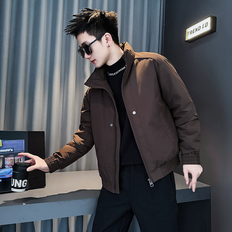 155矮小个子穿搭S号XS小码棉袄社会小伙保暖加厚棉衣外套棉服男