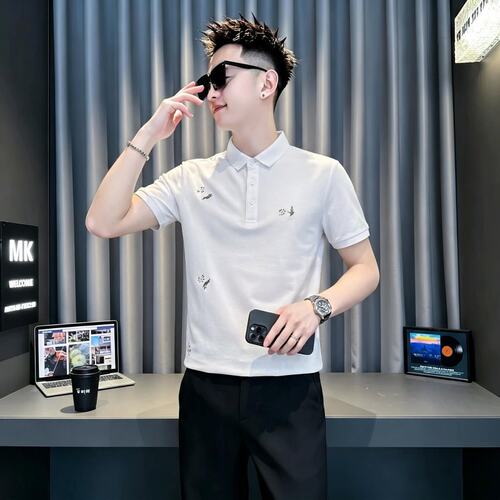 小码纯色翻领短袖T恤男夏季S号XS码小版修身polo衫小个子男生半袖