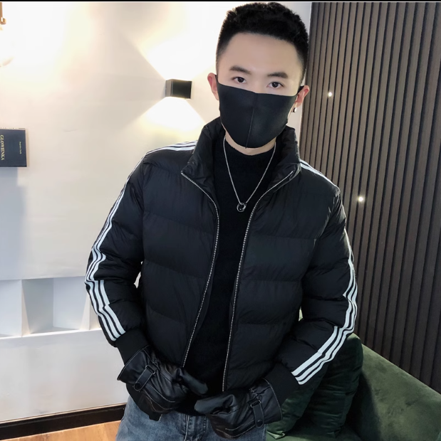 条纹修身矮个子男士上衣