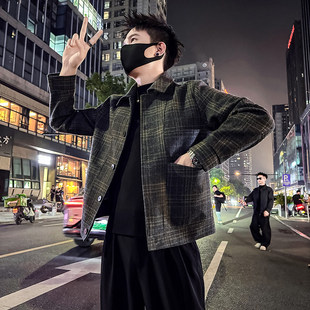 155秋冬小码男装XS码韩版时尚毛呢厚外套小个子XS号短款呢子夹克