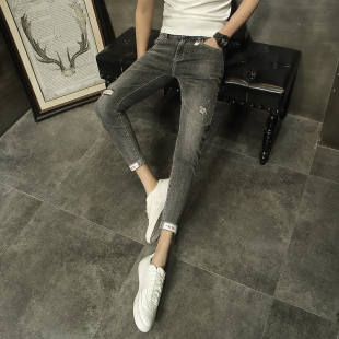 27号S小脚裤 九分牛仔裤 XS矮小个子160男生修身 矮小个子穿搭26小码