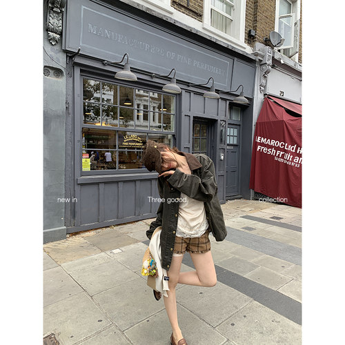 三吉复古水洗灯芯绒外套