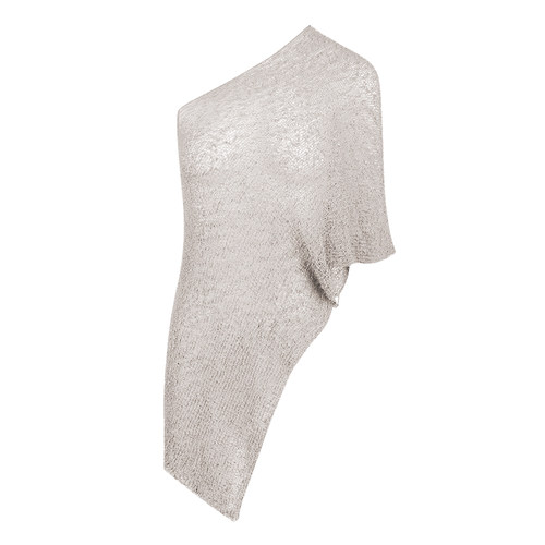 一片式披肩多穿法毛织镂空罩衫