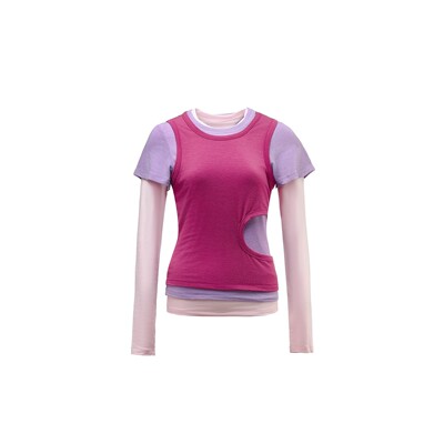 THREE GOOOD殷三吉 艺术旅途三件套叠穿T恤ST240811