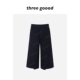 子女冬新款 THREE 饰中裤 女休闲羊绒羊毛裤 GOOOD殷三吉 毛呢分割装
