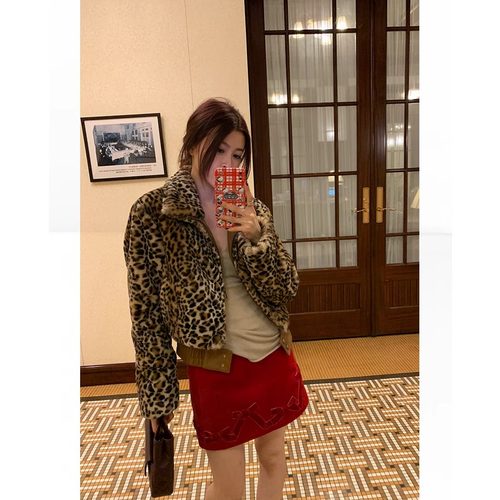 THREE GOOOD殷三吉【浆果可可】设计感蝴蝶结半身裙女2025冬季新