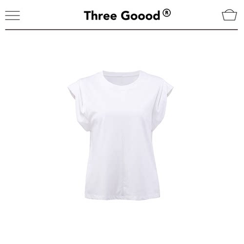 THREE GOOOD殷三吉 简约百搭纯色休闲时尚翻折袖口背心ST230209