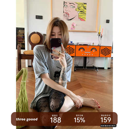 THREEGOOOD动漫印花短袖T恤