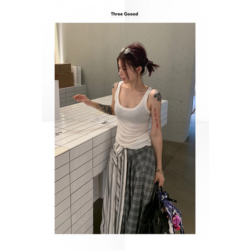 三吉白日之梦百搭慵懒宽松背心女