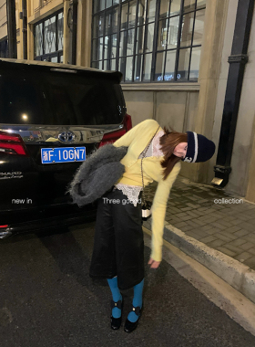 THREE GOOOD殷三吉 黑巧咖啡复古洗褪做旧感PU涂层七分阔腿裤中裤