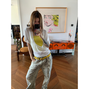 U领叠穿短袖 纯欲撩人 挂脖吊带两件套 GOOOD殷三吉 THREE