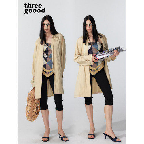 THREE GOOOD殷三吉早八通勤 知性简约轻薄遮阳外套零压透气百搭款