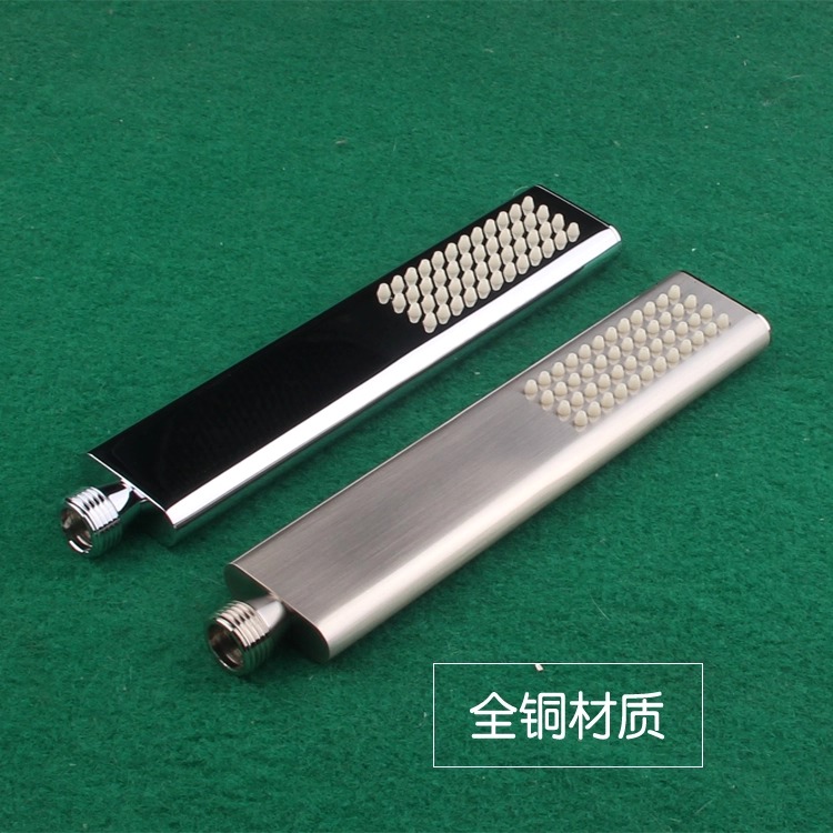 全铜方形手持花洒喷头接口金属