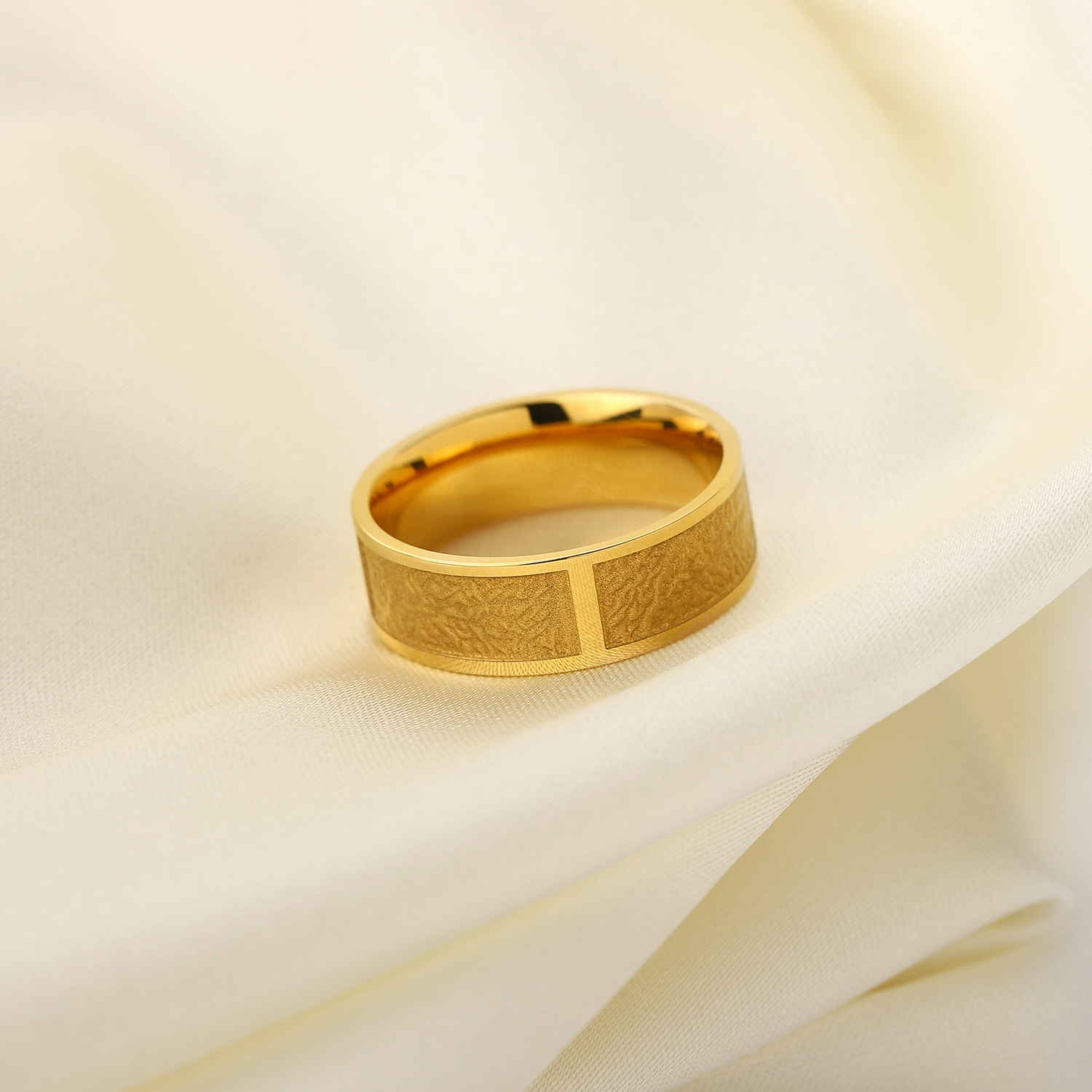 简约宽面戒指光面手饰女