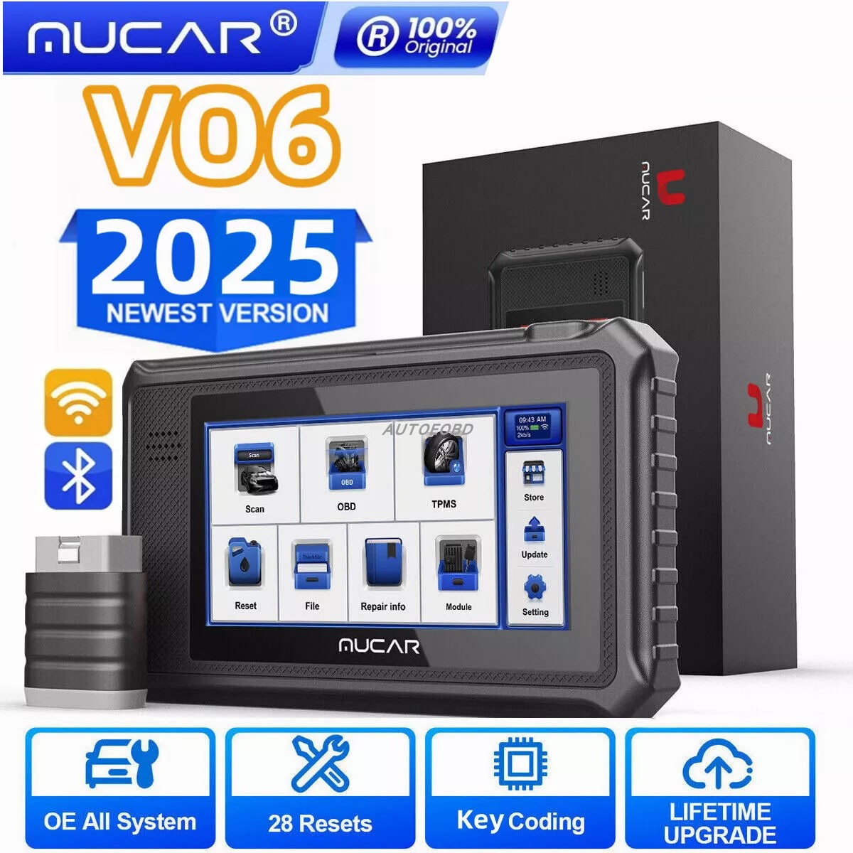 MUCAR VO6 VO7 VO7 S BD2 Full system Diagnostic Scanner