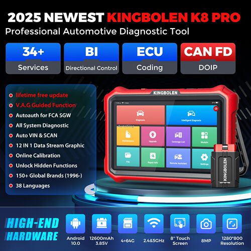 Kingbolen K7 S6 K8 Pro Elite OBD2 Scan Lifetime Free update