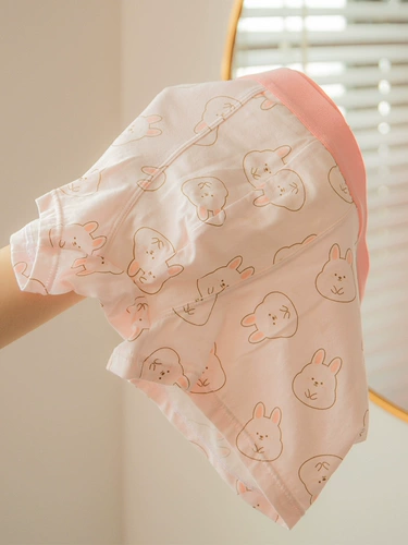 Нижнее белье, хлопковый милый кролик, мужские мультяшные розовые штаны для влюбленных, свинья