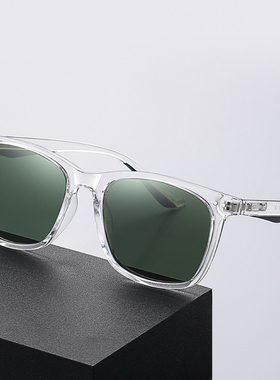 新款偏光镜时尚复古太阳镜男女同款方形墨镜开车经典柳钉款眼镜